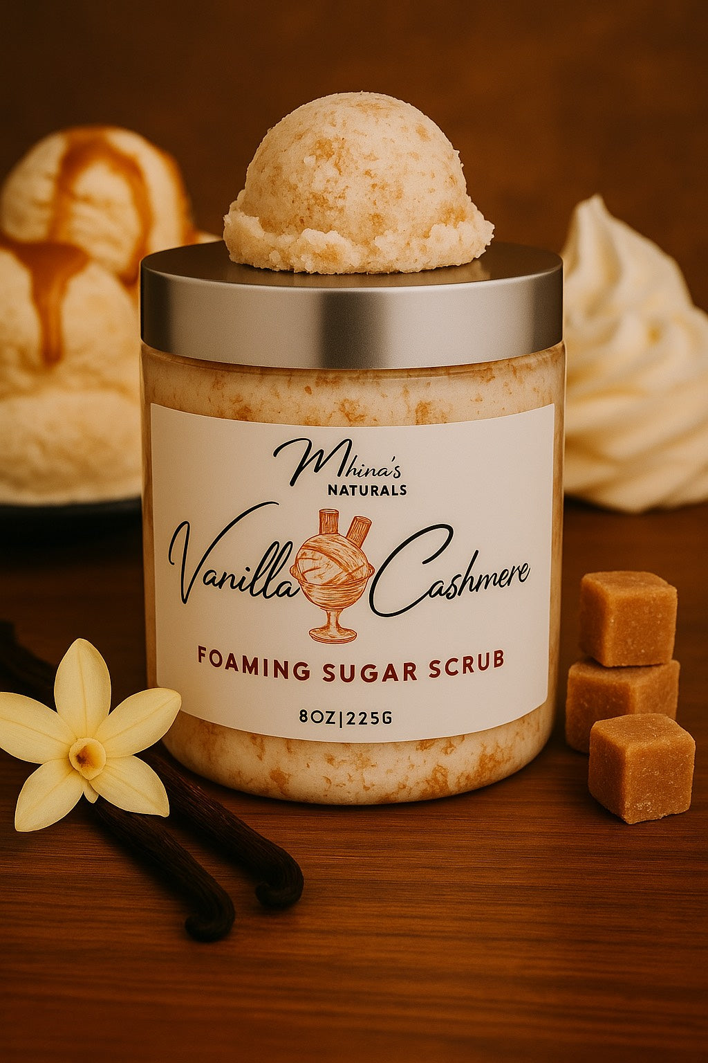 Vanilla Cashmere Foaming Sugar Scrub